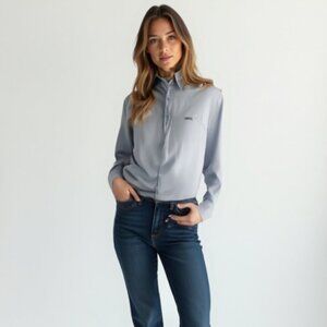 ❤️ Columbia Women Leisure Casual Button Up Shirt L